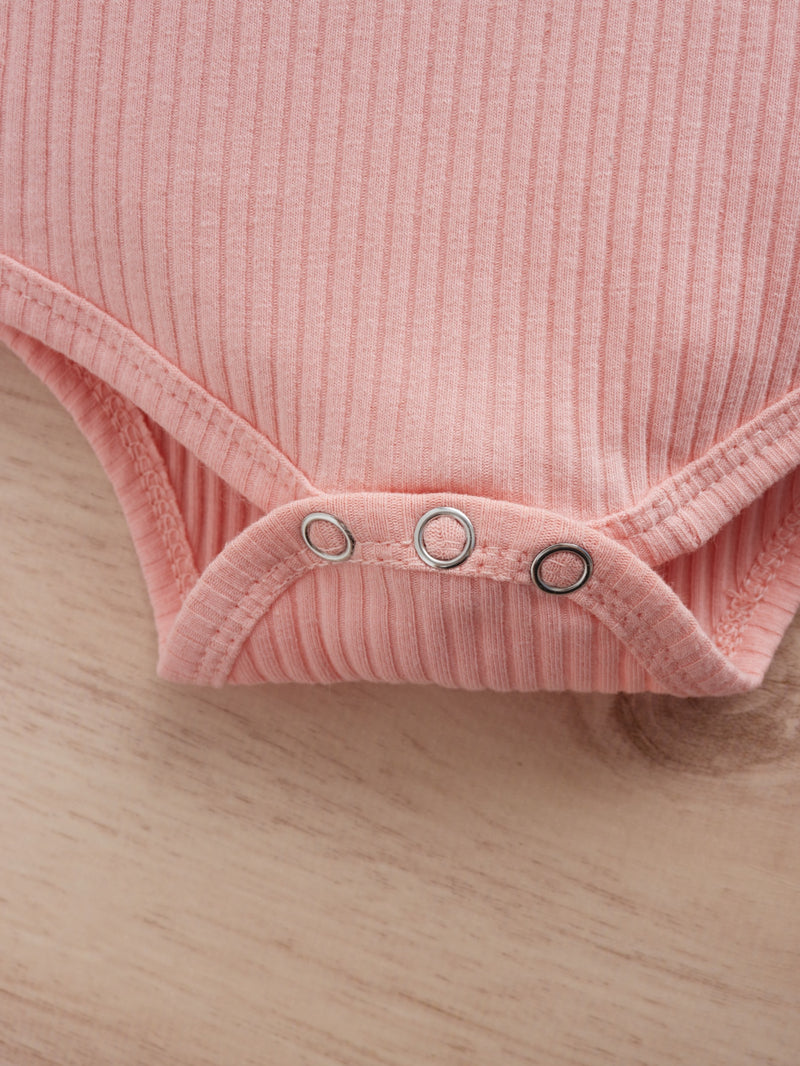 Bodysuit com Babado e Calça de Moletom com Cintura de Saco de Papel e Estampa Xadrez com Faixa de Cabelo, Para o Natal - Menina Bebê