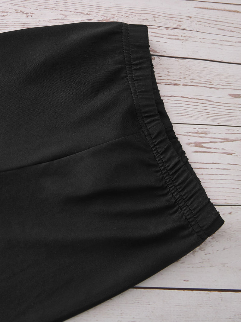 Blusa e Calça de Meia Estação para Bebê Menina com Babados na Bordadura da Manga e Meio Botão