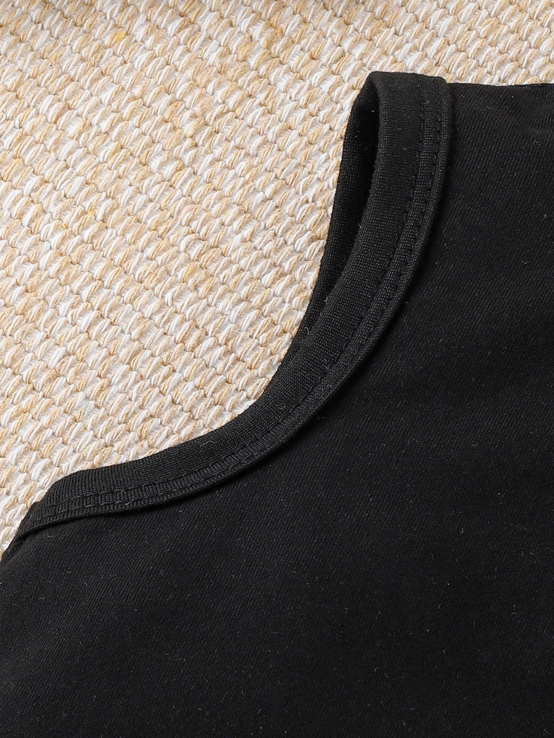 T-shirt Halter Para Bebê Menina E Calça Cargo De Lado Com Bolso Aba Sem Cinto