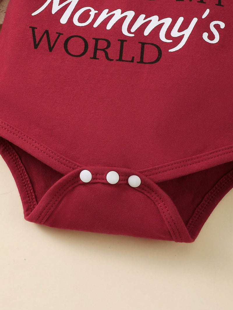 BrownBark Conjunto de 4 peças de Top e Calça e Chapéu e Faixa de Cabeça de Manga Longa com Estampa de Alfabeto para Bebê Menina na Primavera e Outono.