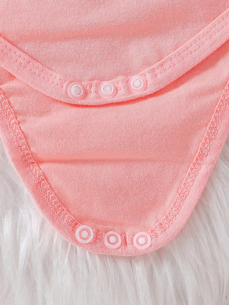 3 peças Conjunto de Roupas Estampado de Vaca para Bebê Recém-Nascida Meninas - Macacão de Manga Longa, Vestido com Avental e Babados, Faixa de Cabeça