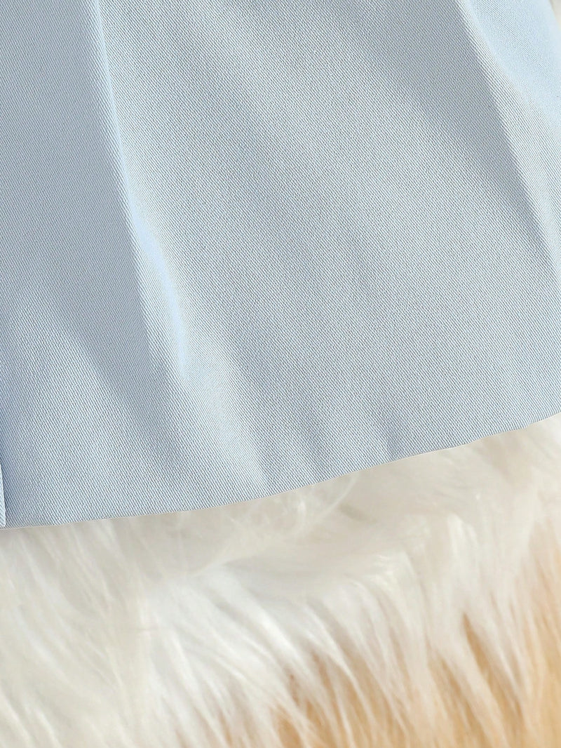 Souflis Souflis Jaqueta Forrada de Fleece para Bebês Meninas com Gola Falsa de Pele e Laço 3D, Casaco Trench para Outono Inverno, Cáqui Marrom