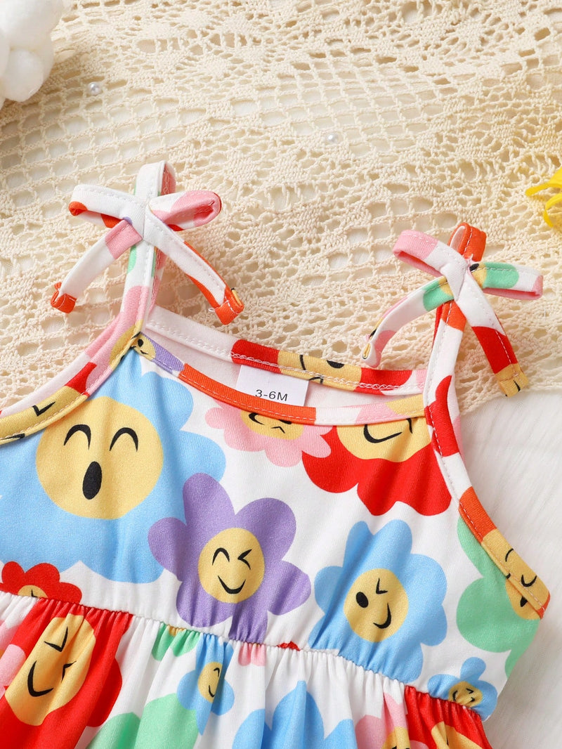Conjunto com 2 Peças para Bebê Menina, Vestido de Princesa Decorado com Borboleta, Macio e Confortável