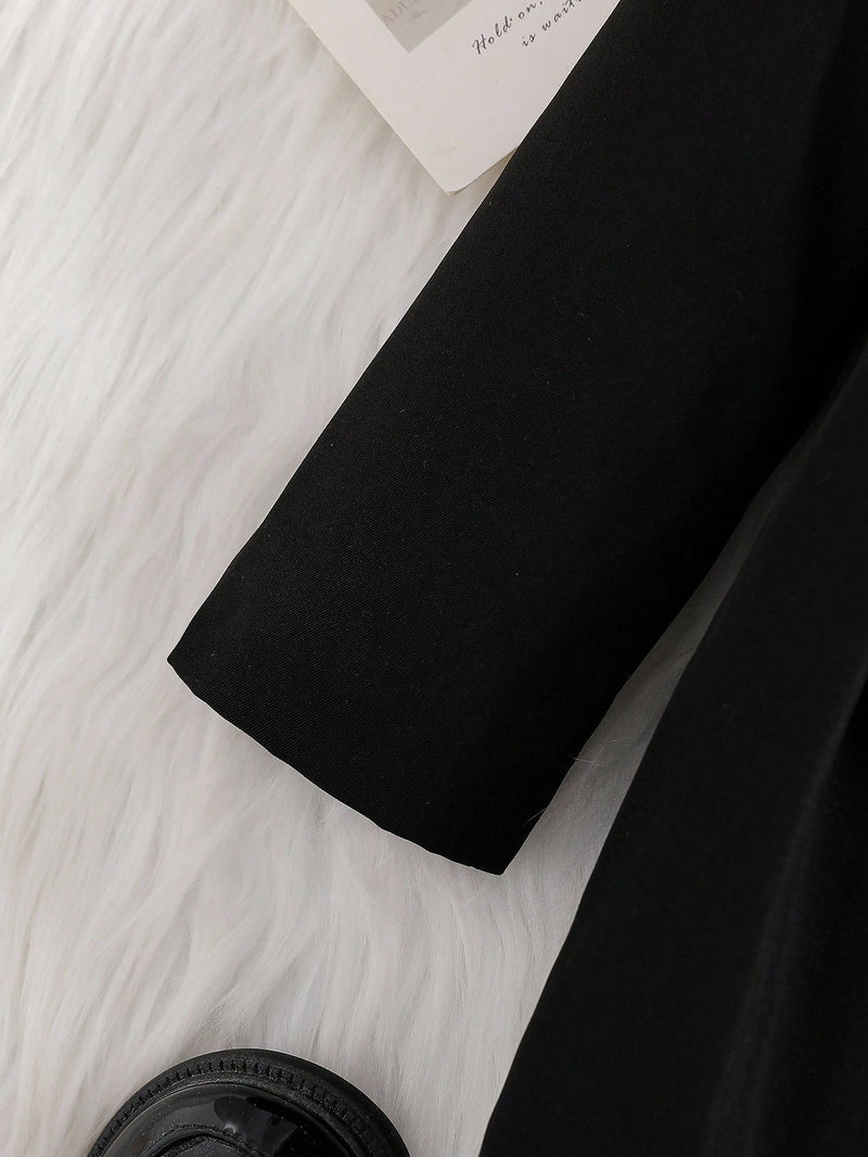 Souflis Souflis Jaqueta Forrada de Fleece para Bebês Meninas com Gola Falsa de Pele e Laço 3D, Casaco Trench para Outono Inverno, Cáqui Marrom